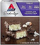 5 Count Atkins Endulge Treat Chocolate Coconut Bar $4