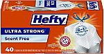 40-Ct 13-Gal Hefty Ultra Strong Tall Kitchen Trash Bags $5.62