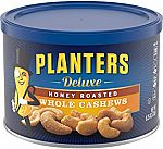 Planters Honey Roasted Whole Cashews (8.25oz Canister) $3.38