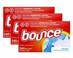 720-Count Bounce Fabric Softener Dryer Sheets (Fresh Linen $13.69