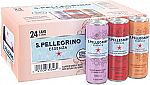 24-pack S.Pellegrino Essenza Flavored Mineral Water, Variety Pack Cans, 11.15 Fl Oz $10