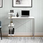 Mainstays Side Storage Desk (White) $39 + Free Shipping
