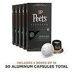 100-Ct Peet's Coffee Nespresso Machine Coffee Capsules (Nerissimo Espresso, Dark Roast) $35