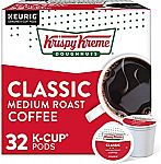 32 Count Krispy Kreme Classic Medium Roast Single-Serve K-Cup Pods $14
