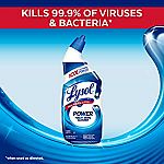 9-Count 24-Oz Lysol Power Toilet Bowl Cleaner Gel $12.55