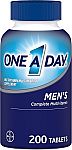 200-Count One-A-Day Men's Complete Multivitamin Supplement $5.60 YMMV