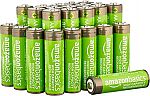 Amazon Basics 24-Pack AA Rechargeable Batteries $21