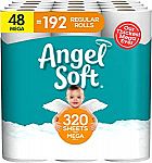 96-Ct Angel Soft Toilet Paper 2-Ply Mega Rolls $51