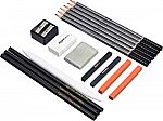 Amazon Basics 17-Pc Sketch and Drawing Art Pencil Kit $3.80