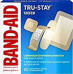 80-Count Band-Aid Tru-Stay Sheer Adhesive Bandages (2 for $4.55)