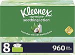 960 Count Kleenex Expressions Soothing Lotion Facial Tissues $12