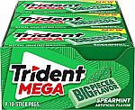 90 Total Pieces Trident Mega Spearmint Sugar Free Gum $7
