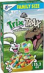 General Mills Trix Trax, Fruit Flavored Corn Puffs Cereal, 15.3 oz Family Size $3.30