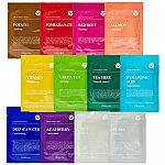 12-Pack Dermal Hydrating Facial Sheet Masks $1