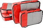 Amazon Basics 4 Piece Packing Travel Organizer Cubes Set $5.40