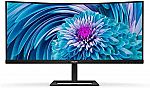 Philips 346E2CUAE 34" Curved Frameless, UltraWide QHD Monitor $269.99