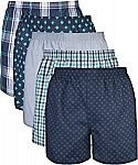 5-Count Gildan Men's Boxers (Assorted Navy) $9.30
