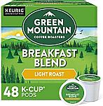48 Count Green Mountain Coffee Roasters Blend, Single-Serve Keurig K-Cup Pods $19