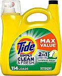 Simply 165 Oz Liquid Laundry Detergent (2 for $19) and more