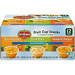 12-Pack 4-Oz Del Monte No Sugar Added Fruit Cups $5.58