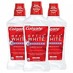 3-Pack 32-Oz Colgate Optic White Whitening Mouthwash $11.96