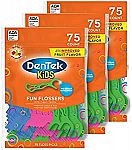 3-Pack 75-Ct DenTek Kids Fun Flossers $5.65 and more