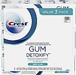 3-Pk 4.1-Oz Crest Gum Detoxify Deep Clean Toothpaste $9.90
