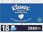 18 Boxes Kleenex Facial Tissues (2,800 Tissues Total) $19