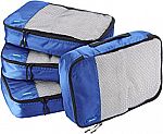 Amazon Basics 4 Piece Packing Travel Organizer Cubes Set $6