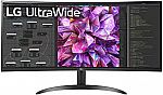 LG 34WQ60C-B.AUS 34" Curved UltraWide QHD Monitor $246.71