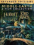 Middle-Earth: The Lord of the Rings + The Hobbit Extended Editions 6-Film Collection (Digital 4K UHD Films) $30