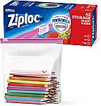 42-Count Ziploc Quart Food Storage Slider Bags $4