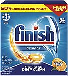 84-Ct Finish All In 1 Gelpacs Dishwasher Tablets $10.49