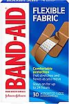 30-Count Band-Aid Flexible Fabric Adhesive Bandages $2.28