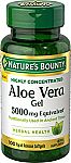 100-Ct Nature's Bounty Highly Concentrated Aloe Vera Gel 5,000 mg Rapid Release Softgels $7.55