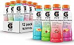12 pack Gatorade Fit Electrolyte Beverage 4 Flavor Variety Pack, 16.9.oz Bottles $9.20