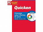 Quicken Deluxe Personal Finance 1-Year Subscription $32 & More