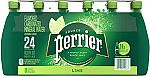 24-Ct Perrier Lime Flavored Carbonated Mineral Water Bottles $10