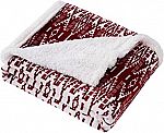 Eddie Bauer Ultra-Plush Collection Throw Blanket-Reversible Sherpa Fleece Cover $14