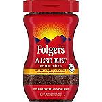 8-Oz Folgers Classic Roast Instant Coffee Crystals $3.63