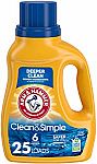43.75 Oz  Arm & Hammer Liquid Laundry Detergent $2