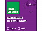 H&R Block 2021 Deluxe + State - Windows - Download $15