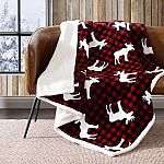 Eddie Bauer Plush Sherpa Fleece Throw $15 shipped