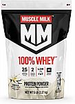 5Lbs Muscle Milk 100% Whey Protein Powder $30