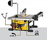 DEWALT Table Saw for Jobsite, Compact, 8-1/4-Inch (DWE7485) $239