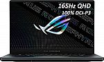 ASUS ROG Zephyrus 15.6" QHD Gaming Laptop (Ryzen 9 5900HS 16GB RTX 3080 1TB SSD) $1429.99