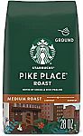 28 Oz Starbucks Medium Roast Ground Coffee Pike Place Roast $12.70
