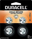 4-Ct Duracell 66389 DURA4PK 3V 2016 Battery $3.32
