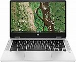 HP 14b-cb0013dx 14" 2-In-1  FHD Chromebook Laptop (N4500 4GB 32GB Silver) $189.00