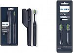 Philips One by Sonicare Battery Powered Toothbrush w/ 2-Pack Brush Heads $20